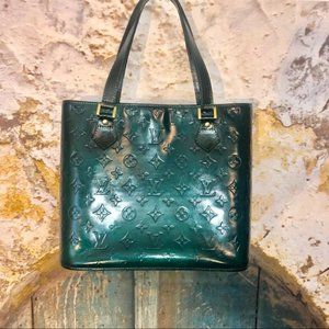 Authentic Louis Vuitton Aqua Dyed Vernis Houston